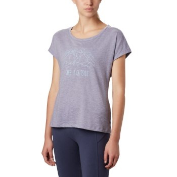 Columbia T-Shirt Dames, High Dune Short Sleeve Paars, 67CVYRMFK